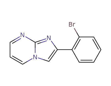 Molecular Structure of 143696-77-9 (Imidazo[1,2-a]pyrimidine, 2-(2-bromophenyl)-)