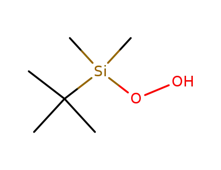 Molecular Structure of 88339-93-9 (Hydroperoxide, (1,1-dimethylethyl)dimethylsilyl)