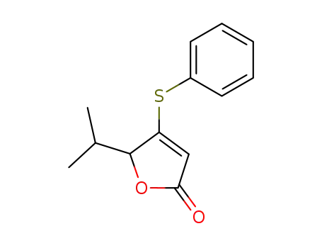 Molecular Structure of 77199-27-0 (4-(phenylsulfanyl)-5-(propan-2-yl)furan-2(5H)-one)