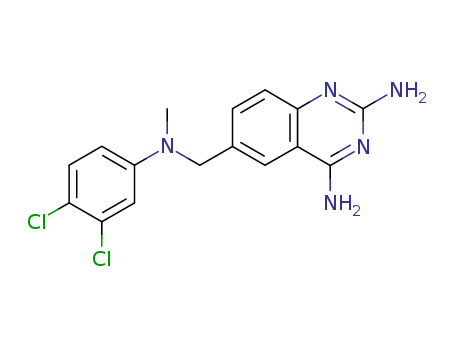 2,4-Quinazolinediamine,6-[[(3,4-dichlorophenyl)methylamino]methyl]- cas  69827-77-6