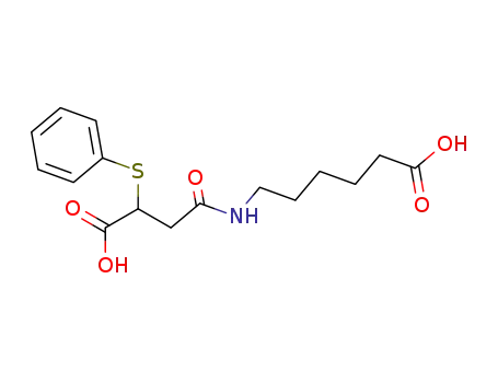 6-(3-Carboxy-3-phenylsulfanyl-propionylamino)-hexanoic acid