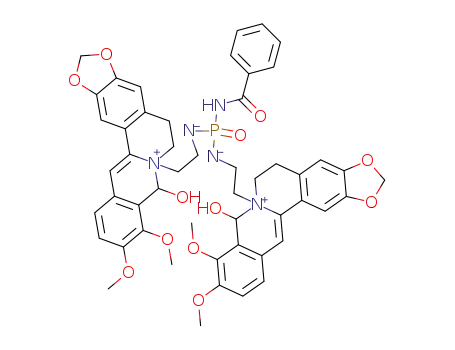 N',N''-Di-(N-berberinylethylamide)-N'''-benzoylamide of phosphoric acid
