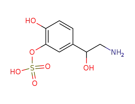 Molecular Structure of 112346-92-6 (dl-norepinephrine-3-O-sulfate)