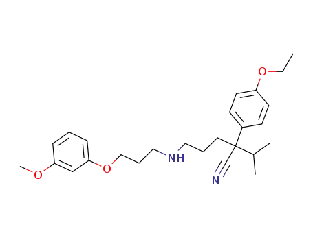 2-(4-Ethoxy-phenyl)-2-isopropyl-5-[3-(3-methoxy-phenoxy)-propylamino]-pentanenitrile