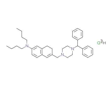 [6-(4-Benzhydryl-piperazin-1-ylmethyl)-7,8-dihydro-naphthalen-2-yl]-dibutyl-amine; hydrochloride