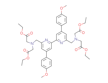 Tetraethyl 2,2',2,2'-<<4,4'-bis(4-methoxyphenyl)-2,2'-bipyridine-6,6'-diyl>bis(methylenenitrilo)>tetrakis(acetate)