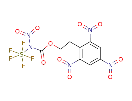 N-Pentafluorosulfanyl-N-nitro-<2-(2,4,6-trinitrophenyl)ethyl>carbamate