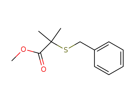 Molecular Structure of 87122-84-7 (2-Benzylsulfanyl-2-methyl-propionic acid methyl ester)