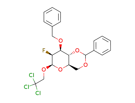 2,2,2-trichloroethyl 3-O-benzyl-4,6-O-benzylidene-2-deoxy-2-fluoro-β-D-mannopyranoside