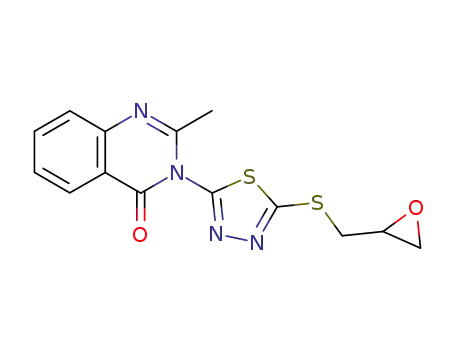 2-methyl-3-<5-<(oxiranylmethyl)thio>-1,3,4-thiadiazol-2-yl>-4(3H)-quinazolinone