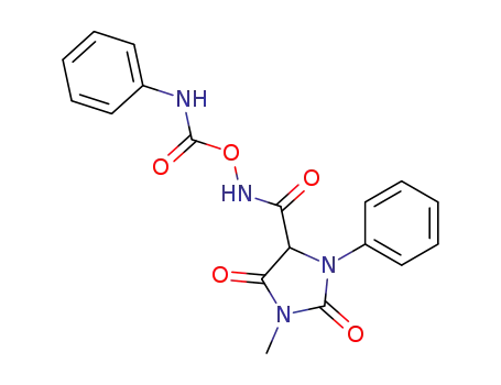 O-phenylcarbamoyl-1-phenyl-3-methylhydantoin-5-carbohydroxamic acid