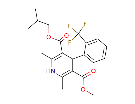 isobutyl methyl 2,6-dimethyl-4-<2-(trifluoromethyl)phenyl>-1,4-dihydropyridine-3,5-dicarboxylate