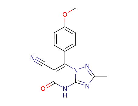 6-cyano-7,8-dihydro-5-(4-methoxyphenyl)-2-methyl-s-triazolo<1,5-a>pyrimidin-7-one