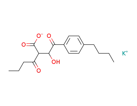 Potassium; 2-[2-(4-butyl-phenyl)-1-hydroxy-2-oxo-ethyl]-3-oxo-hexanoate
