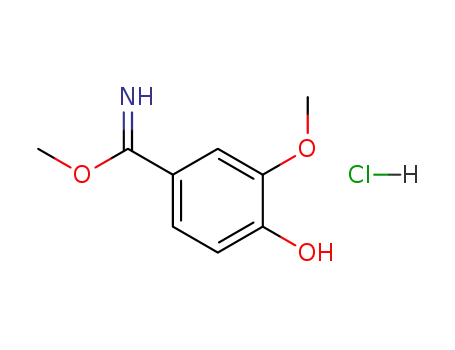 4-Hydroxy-3-methoxy-benzimidic acid methyl ester; hydrochloride