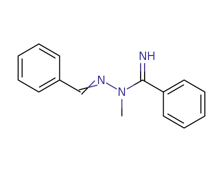 Molecular Structure of 95642-87-8 (Benzenecarboximidic acid, methyl(phenylmethylene)hydrazide)