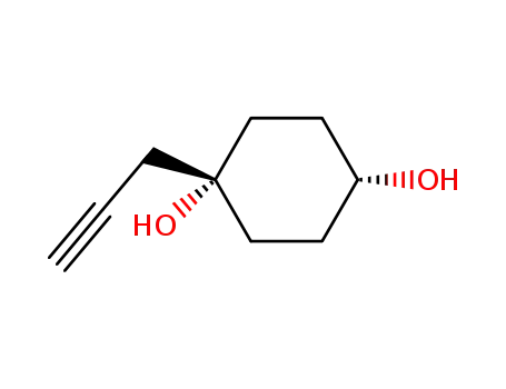 1,4-Cyclohexanediol, 1-(2-propynyl)-, cis-