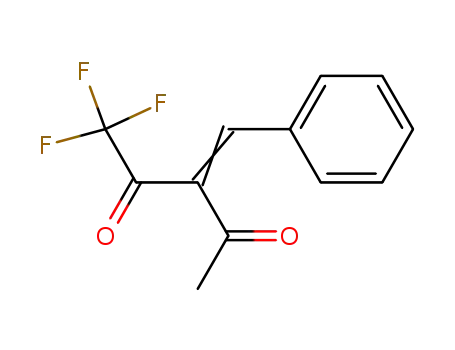 Molecular Structure of 96106-99-9 (2,4-Pentanedione, 1,1,1-trifluoro-3-(phenylmethylene)-, (E)-)