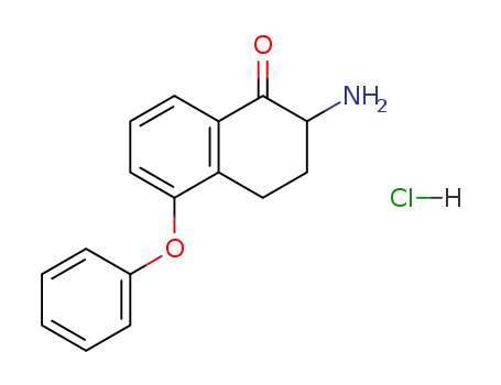 1(2H)-Naphthalenone, 2-amino-3,4-dihydro-5-phenoxy-, hydrochloride