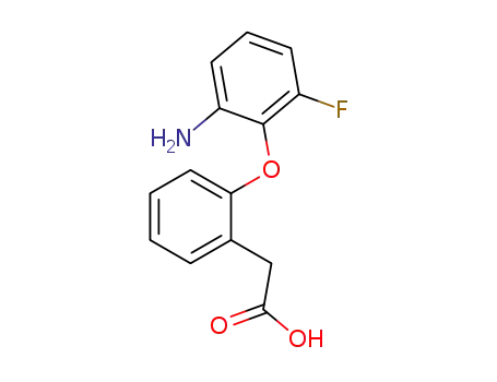 Molecular Structure of 93565-92-5 (Benzeneacetic acid, 2-(2-amino-6-fluorophenoxy)-)