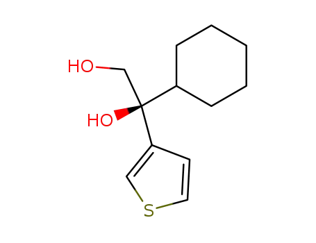 S-(-)-(thienyl-3)-1 cyclohexyl-1 ethanediol-1,2