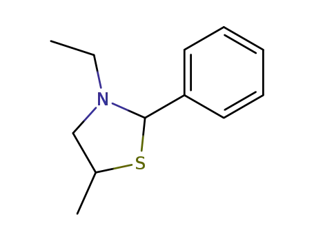 5-methyl-3-ethyl-2-phenylthiazolidine