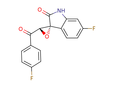 Spiro[3H-indole-3,2'-oxiran]-2(1H)-one, 6-fluoro-3'-(4-fluorobenzoyl)-,
cis-