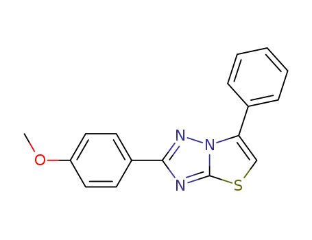 2-p-methoxyphenyl-5-phenylthiazolo<3,2-b>-s-triazole