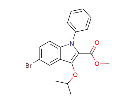 1H-Indole-2-carboxylic acid, 5-bromo-3-(1-methylethoxy)-1-phenyl-,
methyl ester