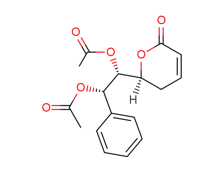 [S,(+)]-6β-[(1S,2S)-1,2-Bis(acetyloxy)-2-phenylethyl]-5,6-dihydro-2H-pyran-2-one