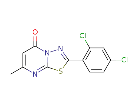 5H-1,3,4-Thiadiazolo[3,2-a]pyrimidin-5-one,
2-(2,4-dichlorophenyl)-7-methyl-