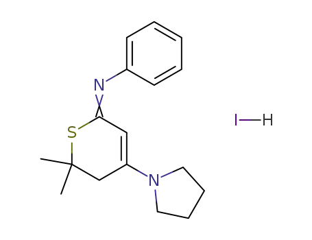 [6,6-Dimethyl-4-pyrrolidin-1-yl-5,6-dihydro-thiopyran-(2E)-ylidene]-phenyl-amine; hydriodide