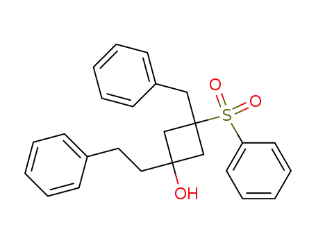 Cyclobutanol, 1-(2-phenylethyl)-3-(phenylmethyl)-3-(phenylsulfonyl)-