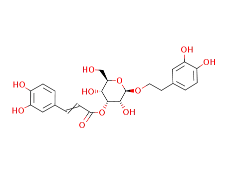 Molecular Structure of 113557-97-4 (b-D-Allopyranoside,2-(3,4-dihydroxyphenyl)ethyl, 3-[(2E)-3-(3,4-dihydroxyphenyl)-2-propenoate])