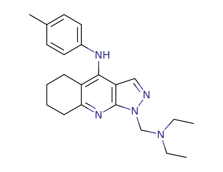 (1-Diethylaminomethyl-5,6,7,8-tetrahydro-1H-pyrazolo[3,4-b]quinolin-4-yl)-p-tolyl-amine