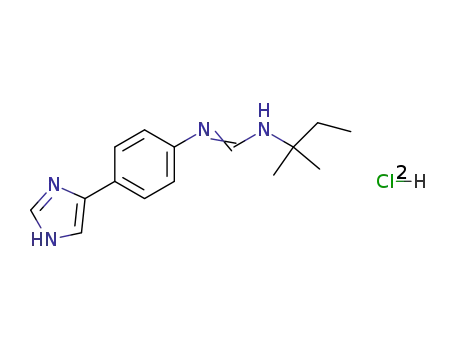 Methanimidamide,
N-(1,1-dimethylpropyl)-N'-[4-(1H-imidazol-4-yl)phenyl]-, dihydrochloride