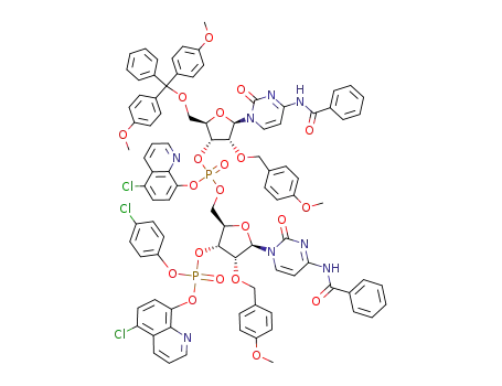 C<sub>93</sub>H<sub>79</sub>Cl<sub>3</sub>N<sub>8</sub>O<sub>21</sub>P<sub>2</sub>