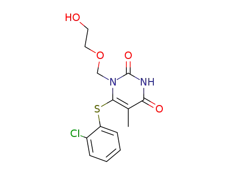 6-[(2-chlorophenyl)sulfanyl]-1-[(2-hydroxyethoxy)methyl]-5-methylpyrimidine-2,4(1H,3H)-dione
