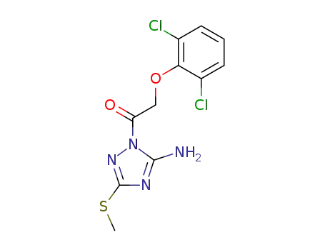 1-(5-Amino-3-methylsulfanyl-[1,2,4]triazol-1-yl)-2-(2,6-dichloro-phenoxy)-ethanone
