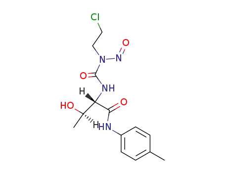 Molecular Structure of 80687-23-6 (N~2~-[(2-chloroethyl)(nitroso)carbamoyl]-N-(4-methylphenyl)threoninamide)