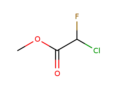 Molecular Structure of 433-52-3 (Acetic acid, chlorofluoro-, methyl ester)