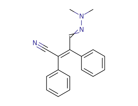 4-(Dimethylhydrazono)-2,3-diphenyl-2-butennitril