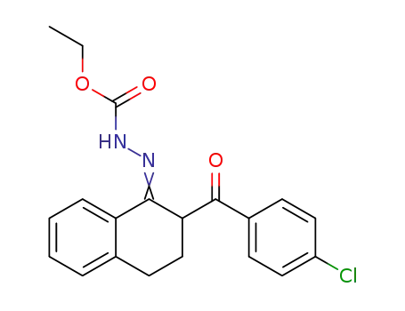 Hydrazinecarboxylic acid,
[2-(4-chlorobenzoyl)-3,4-dihydro-1(2H)-naphthalenylidene]-, ethyl ester