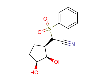 Benzenesulfonyl-((1R,2R,3S)-2,3-dihydroxy-cyclopentyl)-acetonitrile