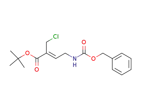 tert-butyl (Z)-4-<(benzyoxycarbonyl)amino>-2-(chloromethyl)-2-butenoate