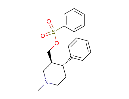 Molecular Structure of 89536-41-4 (3-Piperidinemethanol, 1-methyl-4-phenyl-, benzenesulfonate (ester),
cis-)