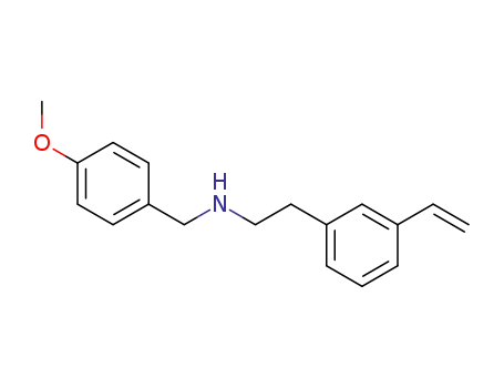 Molecular Structure of 141839-28-3 (N-(p-methoxybenzyl)-m-vinylphenethylamine)