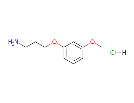 Molecular Structure of 89718-96-7 (3-(3-METHOXY-PHENOXY)-PROPYLAMINE HYDROCHLORIDE)