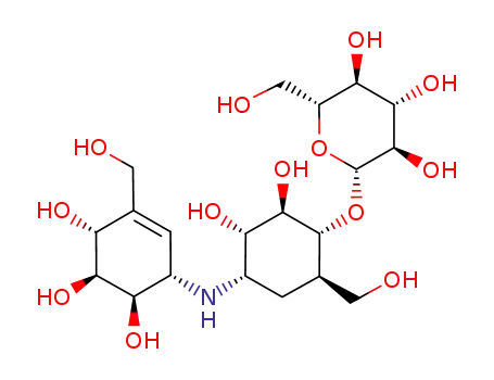 (2R,3R,4S,5S,6R)-2-[(1R,2R,3S,4S,6R)-2,3-Dihydroxy-6-hydroxymethyl-4-((1S,4R,5S,6R)-4,5,6-trihydroxy-3-hydroxymethyl-cyclohex-2-enylamino)-cyclohexyloxy]-6-hydroxymethyl-tetrahydro-pyran-3,4,5-triol