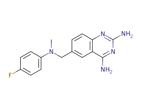 Molecular Structure of 72438-03-0 (6-{[(4-fluorophenyl)(methyl)amino]methyl}quinazoline-2,4-diamine)